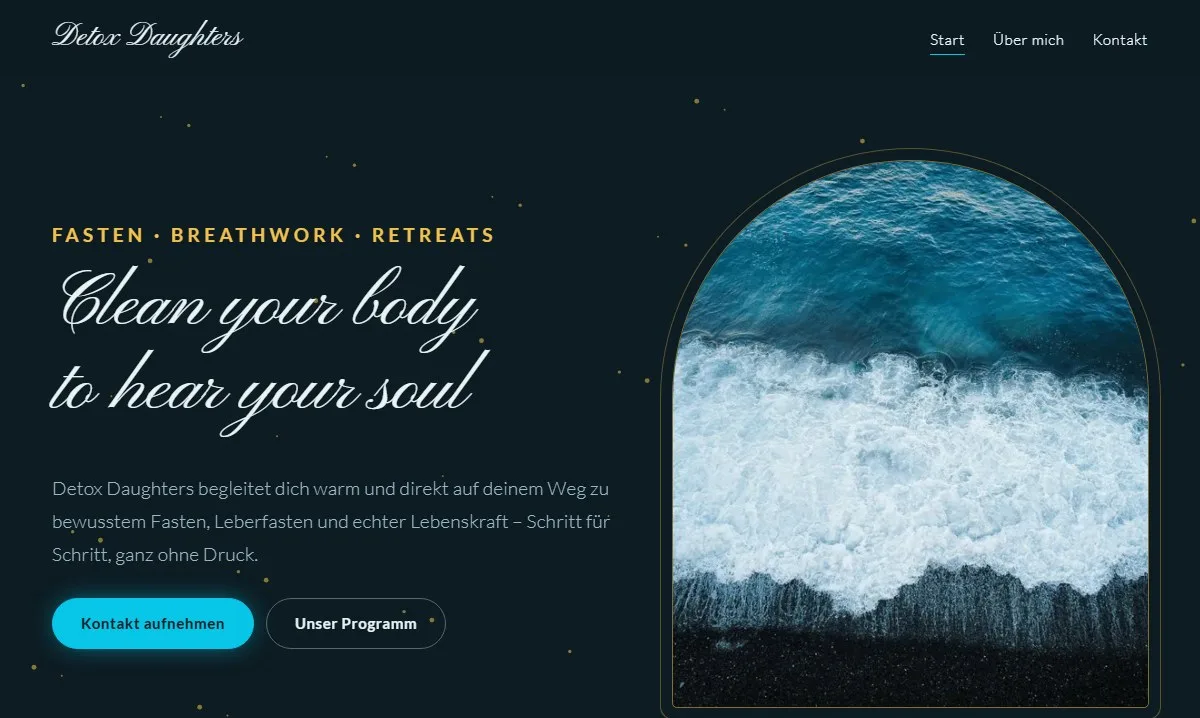 Website-Beispiel im Stil Mystisch